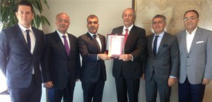 TÜRKONFED Yürütme Kurulu, TÜSİAD YİK Başkanı Tuncay Özilhan'ı ziyaret etti