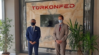 AB Türkiye Delegasyon Başkanı Büyükelçi Landrut, TÜRKONFED’i Ziyaret Etti
