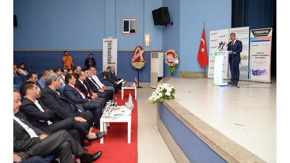 4 Ağustos 2017 / TÜRKONFED Başkanı Kadooğlu'nun Balıkesir Rekabet Endeksi Toplantısı Konuşma Metni