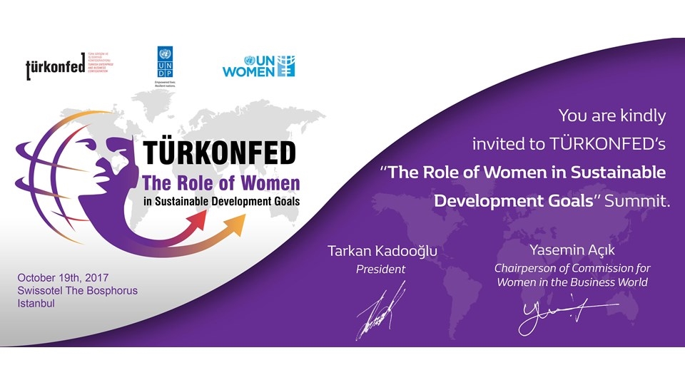 "The Role of Women in Sustainable Development Goals" October 19th, 2017 - Istanbul