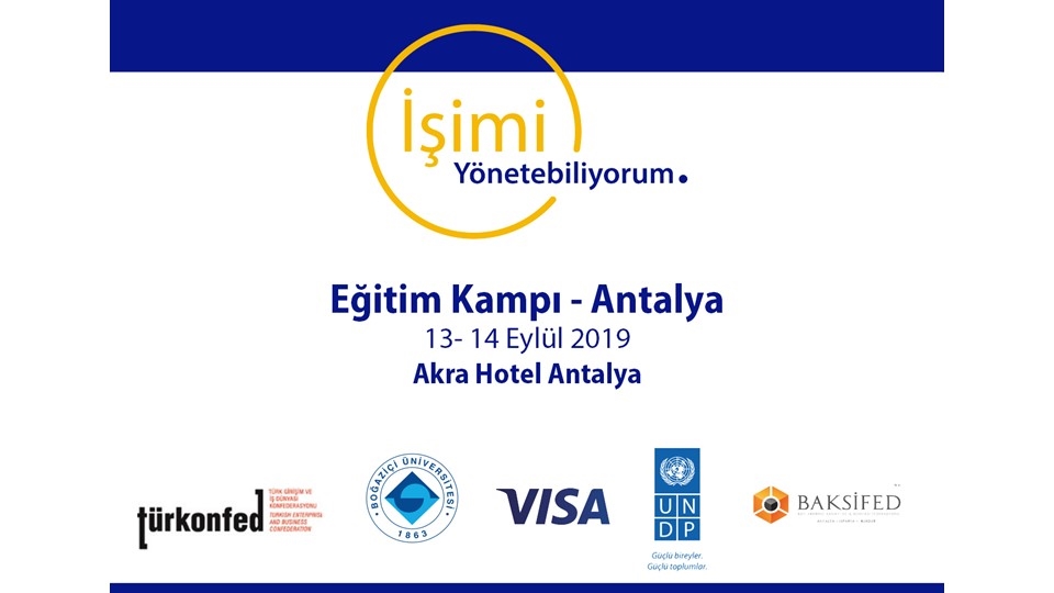 KOBİ'lerde Sürdürülebilirlik için İşimi Yönetebiliyorum Antalya'da!