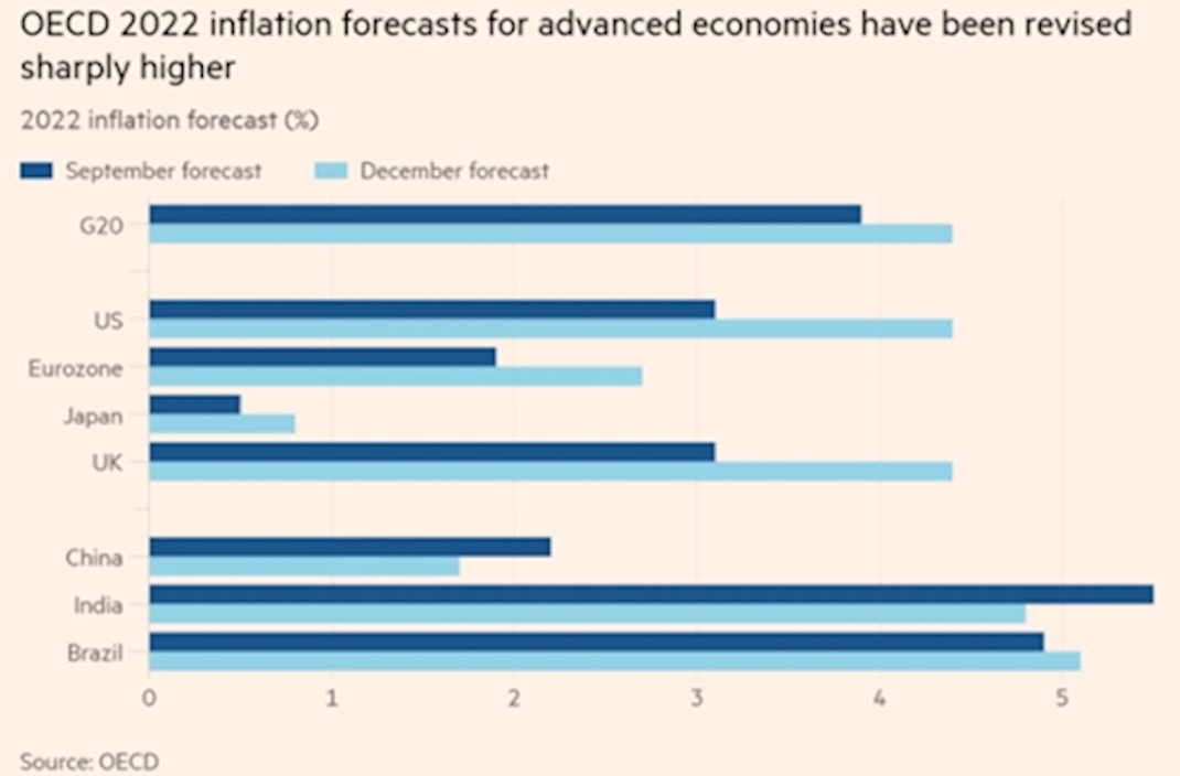 OECD Ekonomik Görünüm Raporu’nda Küresel Enflasyon Vurgusu