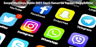 Sosyal Medyaya İlişkin 5651 Sayılı Kanun’da Yapılan Değişiklikler