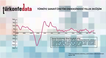 Türkiye Sanayi Üretim Endeksindeki Yıllık Değişim