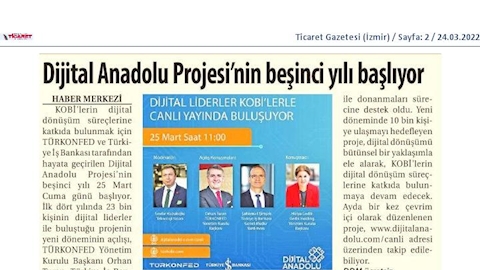 Dijital Anadolu Canlı Yayınları 2022