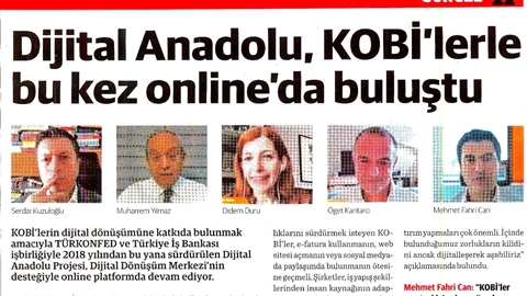Dijital Anadolu Canlı Yayınları Basın Yansımaları-2020