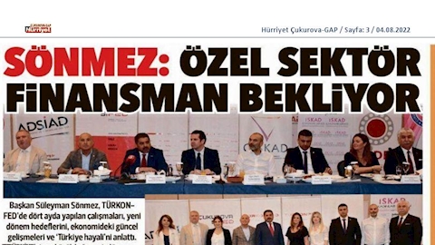 TÜRKONFED Basın Toplantısı - 3 Ağustos 2022 / Adana