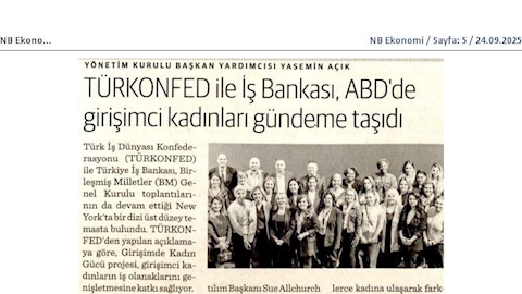 TÜRKONFED ve İş Bankası, ABD’de girişimci kadınları gündeme taşıdı