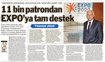 EXPO'ya Tam Destek