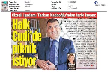 Tarkan Kadooğlu Bugün Gazetesi Röportajı 