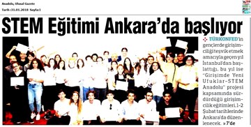 TÜRKONFED STEM Anadolu Ankara Eğitimi Medya Yansımaları 1-2 Şubat 2018 / Ankara