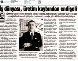 Ekonomik Beklenti Endeksi Medya Yansımaları - 18 Şubat 2019 / İstanbul