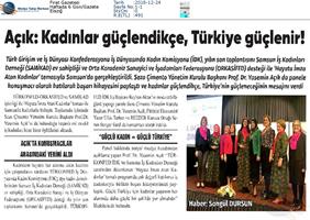 "Hayata İmza Atan Kadınlar" Toplantısı Medya Yansımaları - 21 Aralık 2018 / Samsun