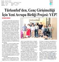 Sürdürülebilir Bir Toplum İçin Genç Girişimciler - YEP Projesi Basın Yansımaları 8 Haziran 2018 / İstanbul
