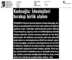 TÜRKONFED Beşiktaş Terör Saldırısı Basın Açıklaması Yansımaları-12.12.2016