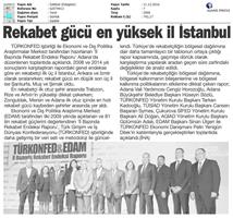 TÜRKONFED-EDAM Türkiye İçin Bir Rekabet Endeksi Rapor Tanıtım Toplantısı Medya Yansımaları-9 Aralık 2016