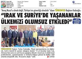 TÜRKONFED KSS Anadolu Toplantıları / Kayseri-19 Ekim 2016