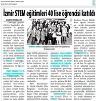 TÜRKONFED STEM Anadolu İzmir Eğitimi Medya Yansımaları - 27 Ocak 2018 / İzmir