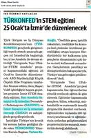 TÜRKONFED STEM Eğitimini Anadolu'ya Yayıyor Medya Yansımaları - 17 Ocak 2018 / İzmir
