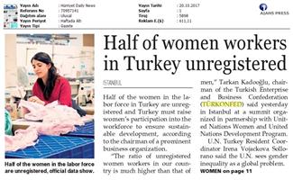 TÜRKONFED-UNDP-UN Women SKH Kadının Rolü Zirvesi Medya Yansımaları / 19 Ekim 2017