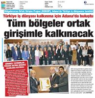 TÜRKONFED ve TÜSİAD BORGİP Adana Toplantısı Ön Medya Yansımaları / 30 Kasım-5 Aralık 2017