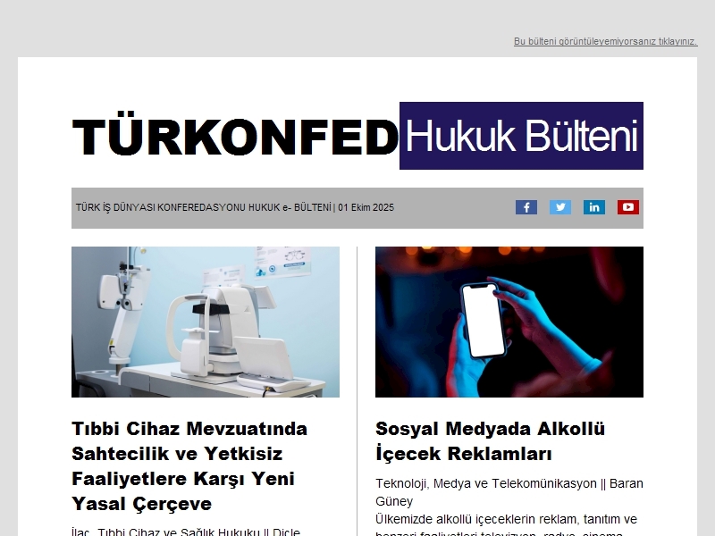 Hukuk Bülteni Eylül 2025