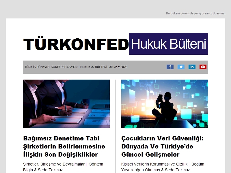 Hukuk Bülteni Mart 2026