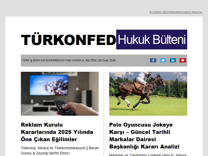 Hukuk Bülteni Ocak 2026