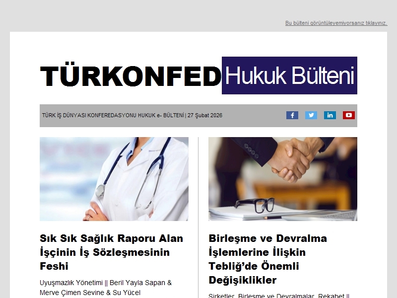 Hukuk Bülteni Şubat 2026