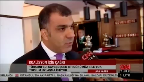 TÜRKONFED Basın Yansıması -CNN Türk Ana Haber - 9 Ağustos 2015