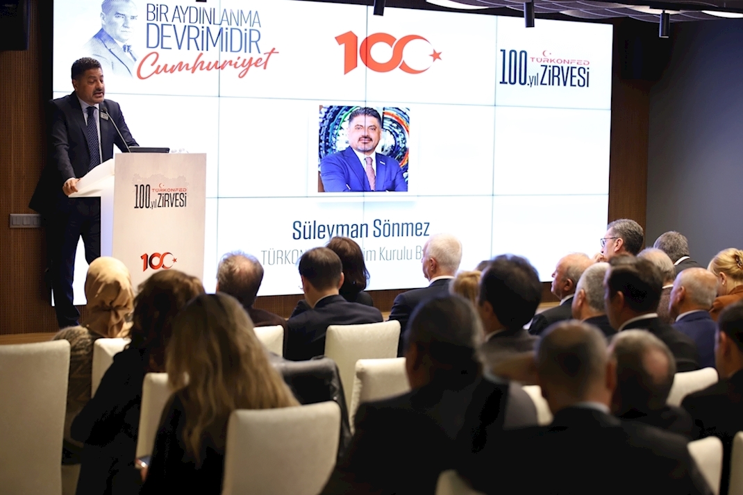 9 Aralık 2023 - TÜRKONFED Yönetim Kurulu Başkanı Süleyman Sönmez 100. Yıl Zirvesi / Ankara Konuşma Metni
