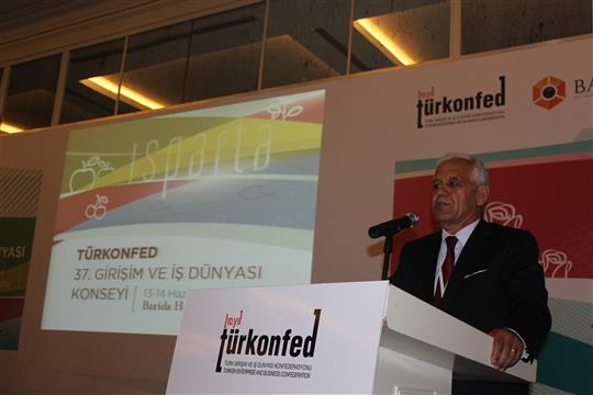 Süleyman Onatça,  TÜRKONFED 37. Girişim ve İş Dünyası Konseyi'nde Konuştu