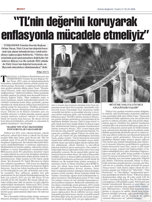 2021 Yil Sonu Ekonomi Değerlendirmesi 31 Aralik 2021 - 1