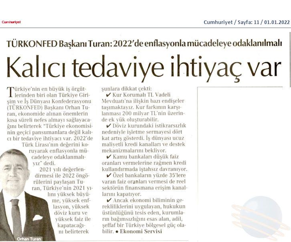 2021 Yil Sonu Ekonomi Değerlendirmesi 31 Aralik 2021 - 5