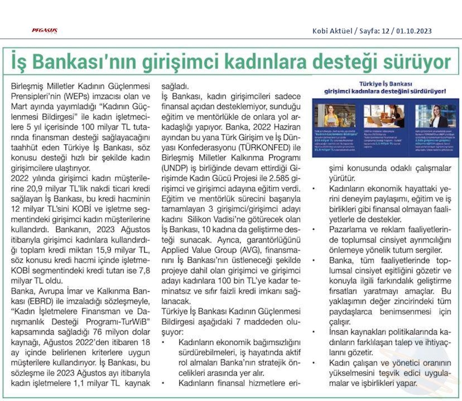 2022 Türkiye KOBİ Görünümü Raporu 2 Ekim 2023 - 7