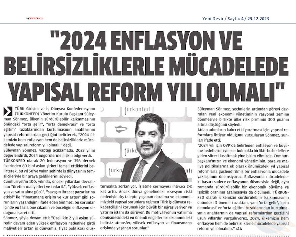 2023 Yil Sonu Ekonomi Değerlendirmesi - 3