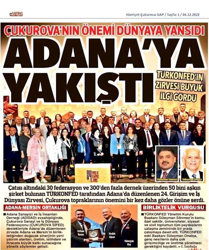 24 Girişim Ve Is Dunyasi Zirvesi 2 3 Aralik 2022 Adana - 5