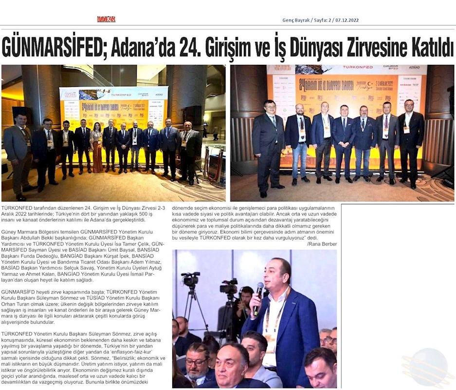24 Girişim Ve Is Dunyasi Zirvesi 2 3 Aralik 2022 Adana - 17