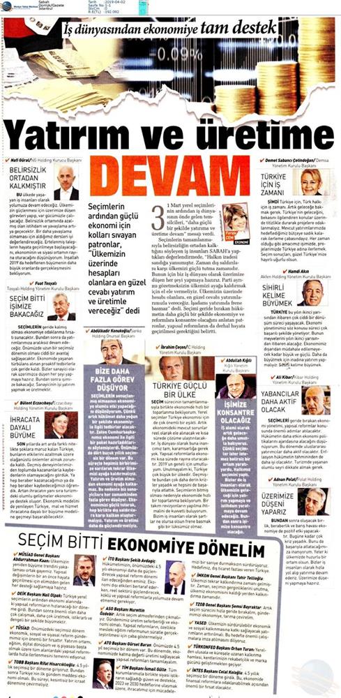31 Mart Yerel Yönetim Basin Aciklamasi Medya Yansimalari 31 Mart 2019 - 17