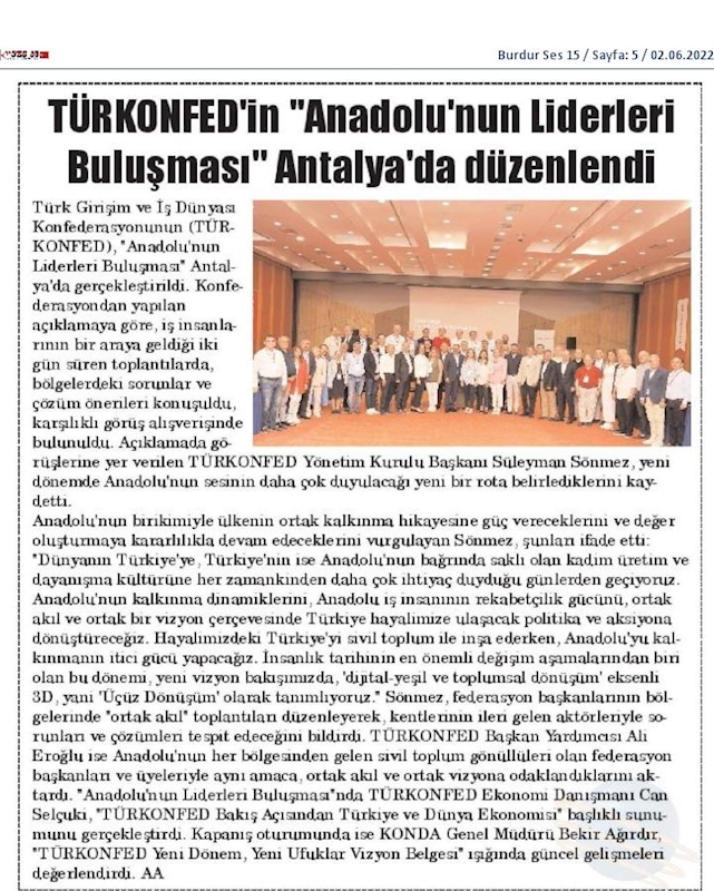 Anadolunun Liderleri Buluşmasi 27 29 Mayis 2022 Antalya - 6