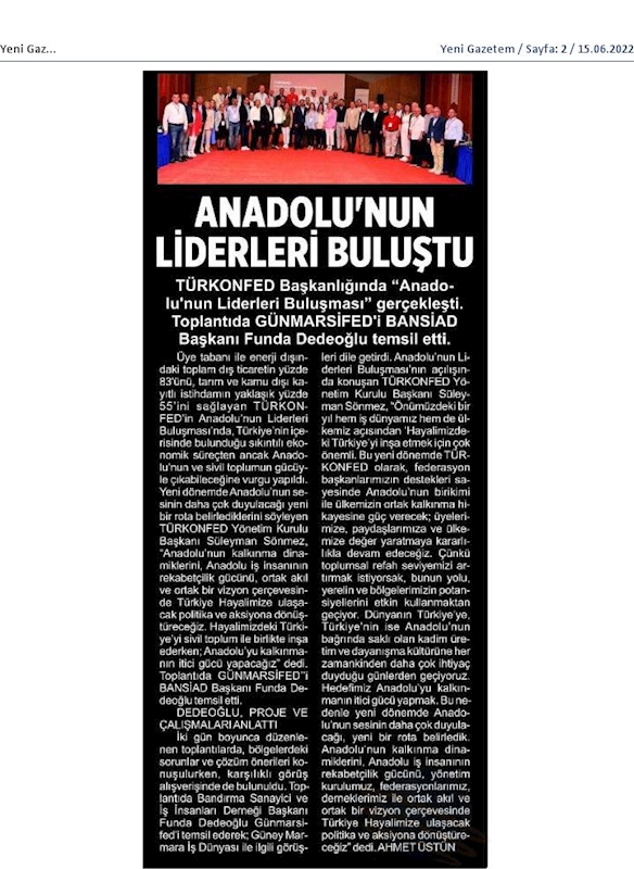 Anadolunun Liderleri Buluşmasi 27 29 Mayis 2022 Antalya - 17