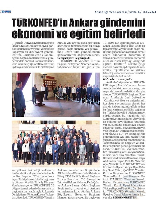 Ankara Ziyaretleri 28 29 Mayis - 1