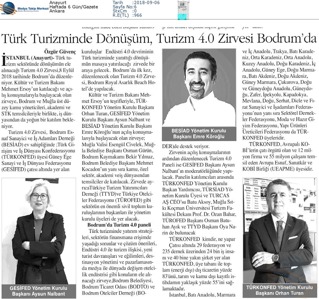 Bodrum Turizm 40 Zirvesi Didim Ekonomi Gala Yemegi Medya Yansimalari 8 Eylul 2018 - 18
