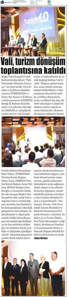 Bodrum Turizm 40 Zirvesi Didim Ekonomi Gala Yemegi Medya Yansimalari 8 Eylul 2018 - 19