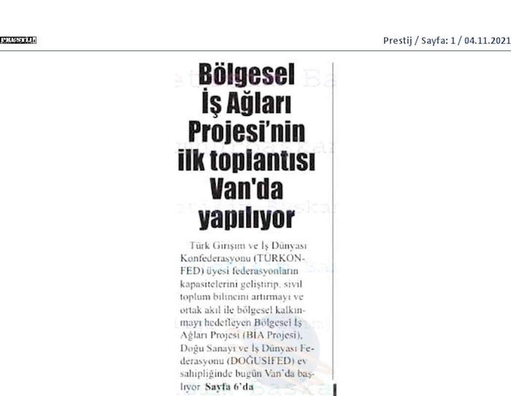 Bolgesel Is Aglari Buluşmalari Basin Yansimalari 4 5 6 Kasim 2021 Van - 5