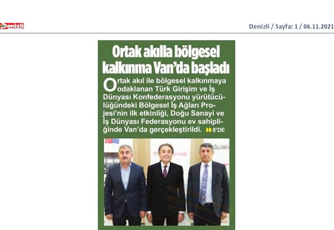 Bolgesel Is Aglari Buluşmalari Basin Yansimalari 4 5 6 Kasim 2021 Van - 7