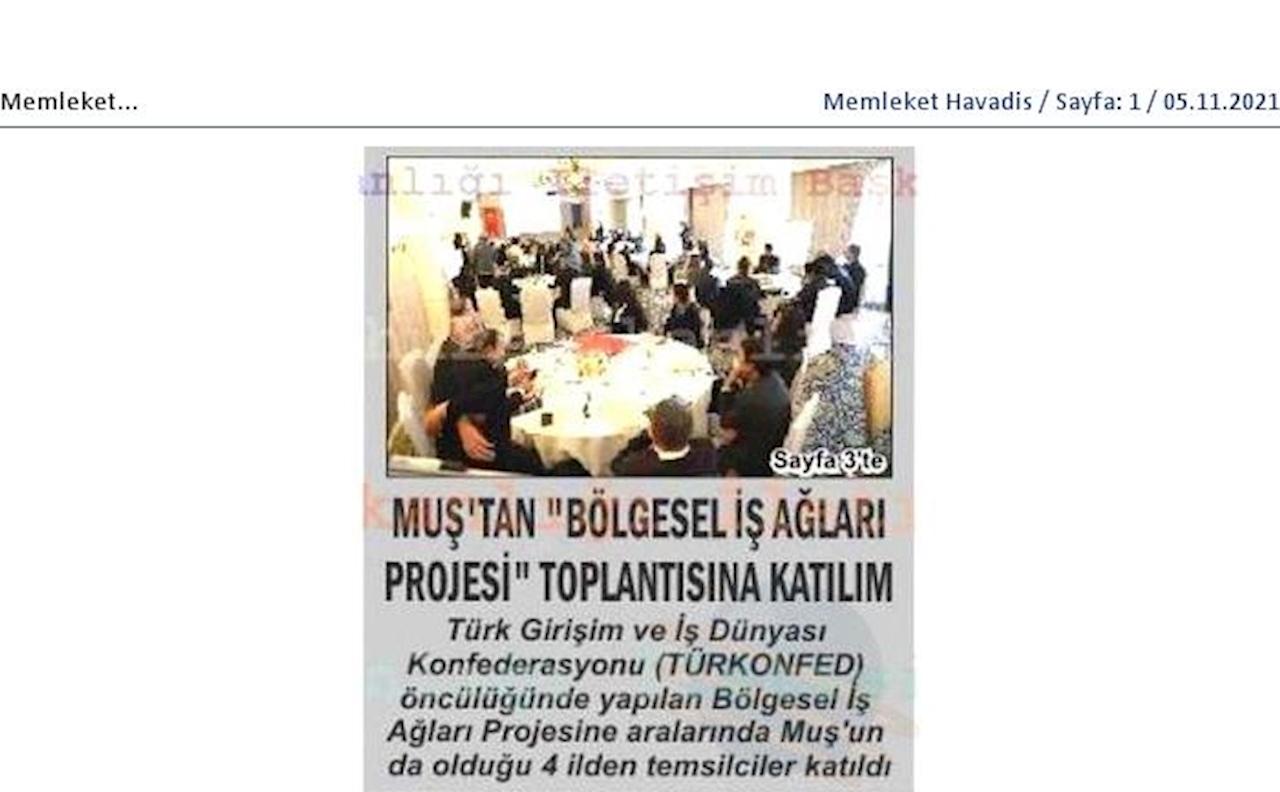 Bolgesel Is Aglari Buluşmalari Basin Yansimalari 4 5 6 Kasim 2021 Van - 13
