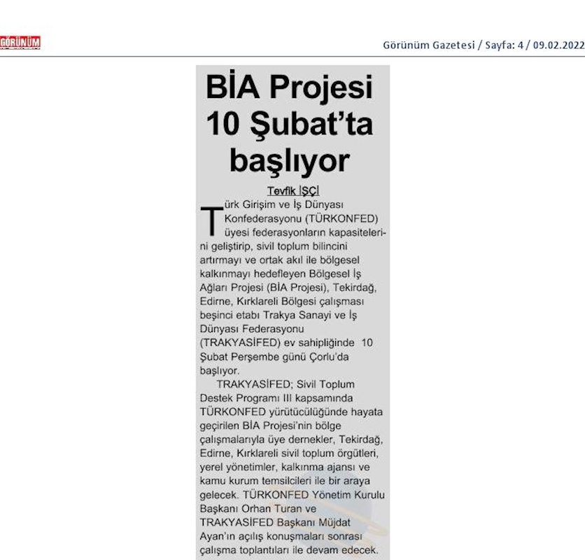 Bolgesel Is Aglari Projesi 10 Subat 2022 Tekirdag - 6