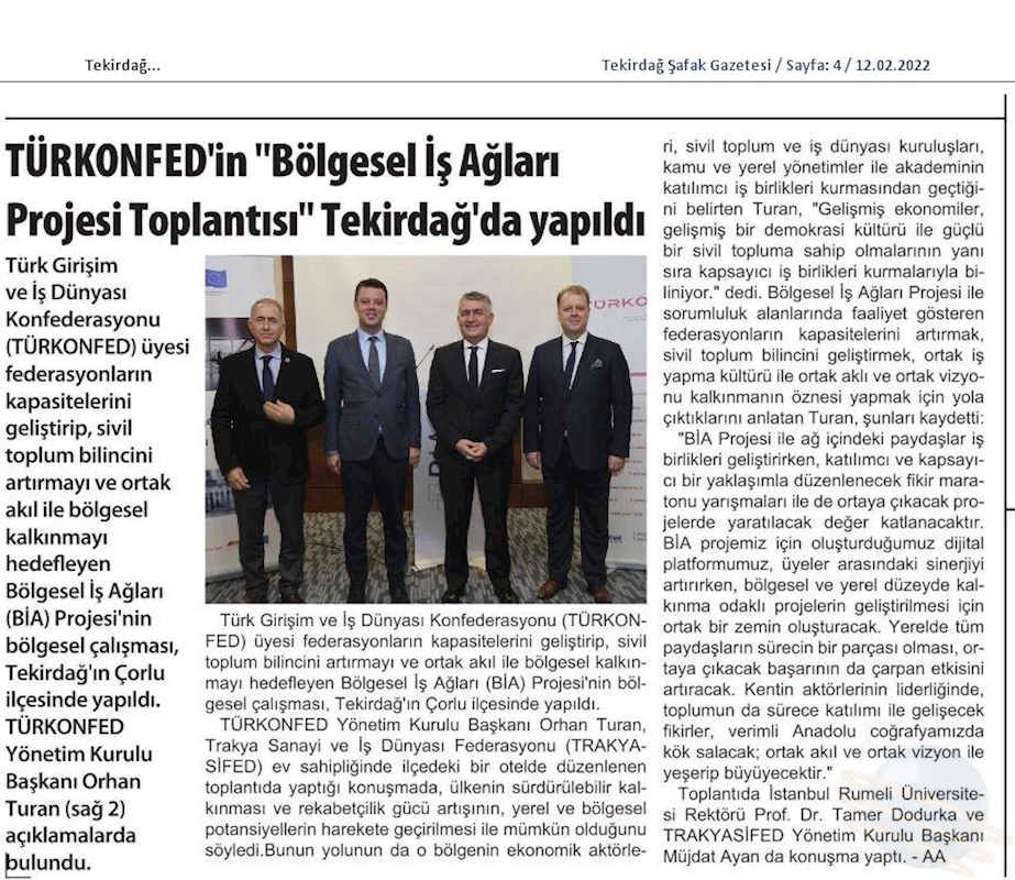Bolgesel Is Aglari Projesi 10 Subat 2022 Tekirdag - 12