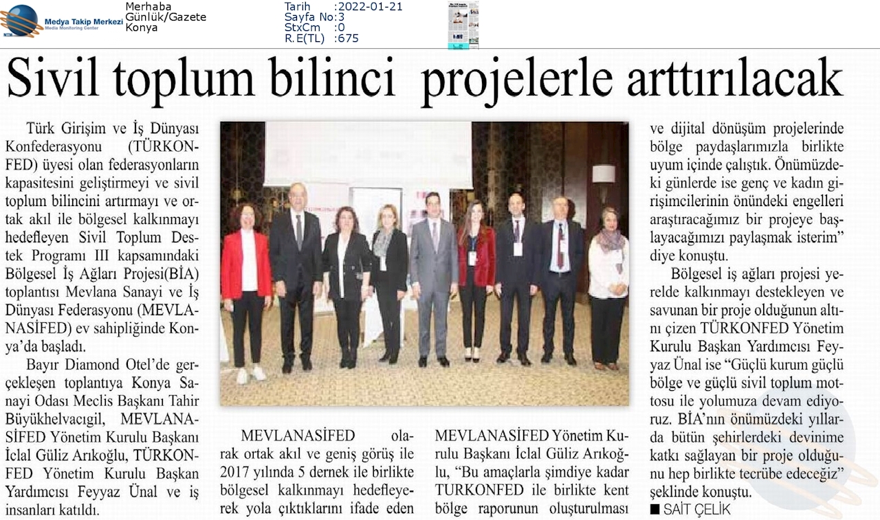 Bolgesel Is Aglari Projesi 20 Ocak 2022 Konya - 7